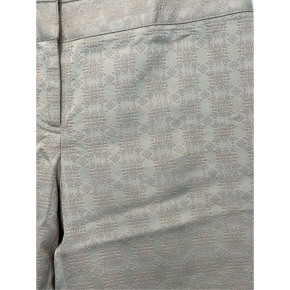 Elie Tahari Tan Medallion Pants Size 4 Long Inseam Tall - Picture 5 of 8